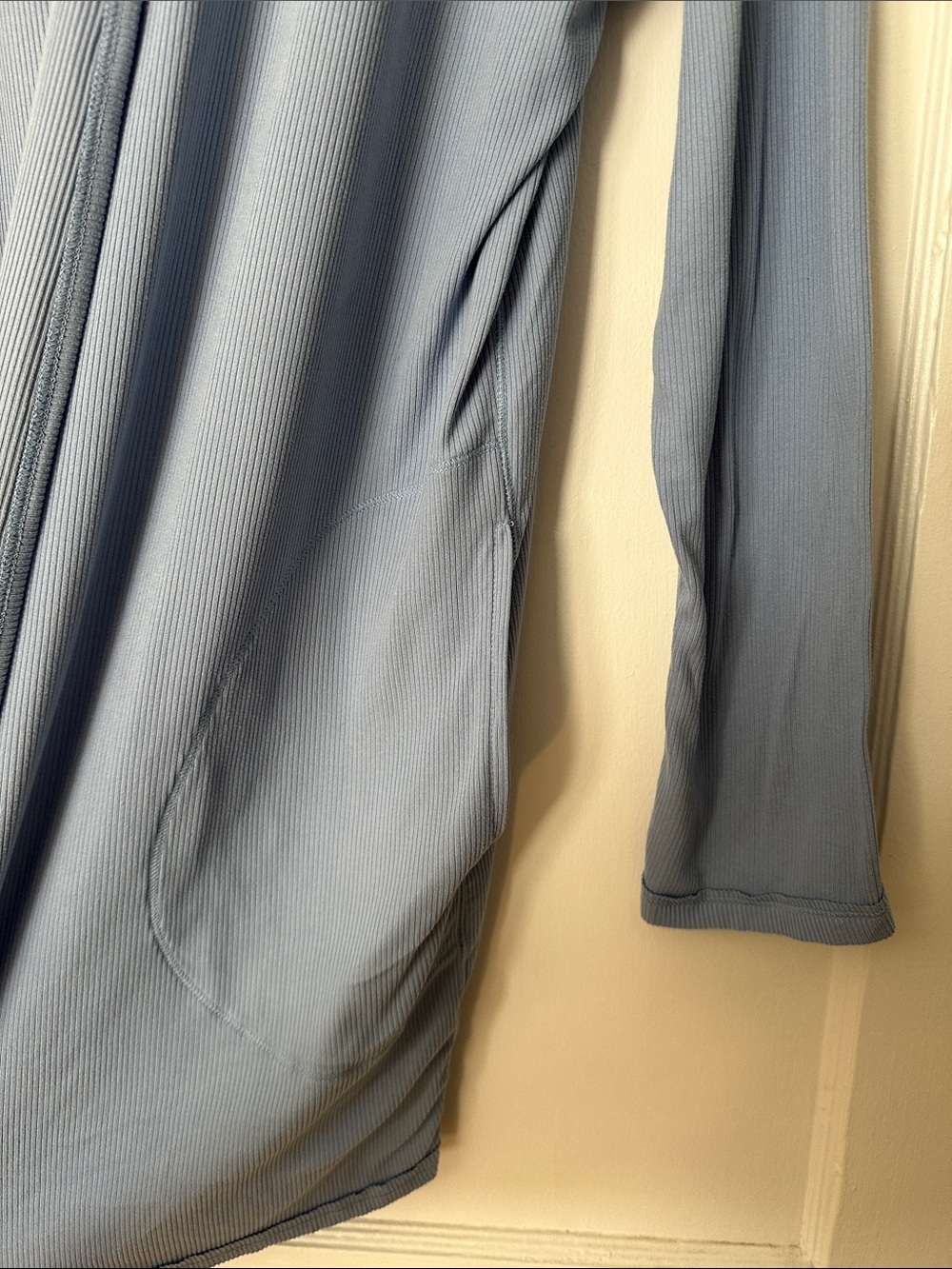 Free People Blue Ribbed Lounge Cardigan Robe - Picture 2 of 9